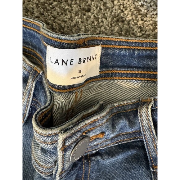 Lane Bryant Jeans Women’s 20Blue Cargo Mid Rise Wide Leg - Picture 3 of 6